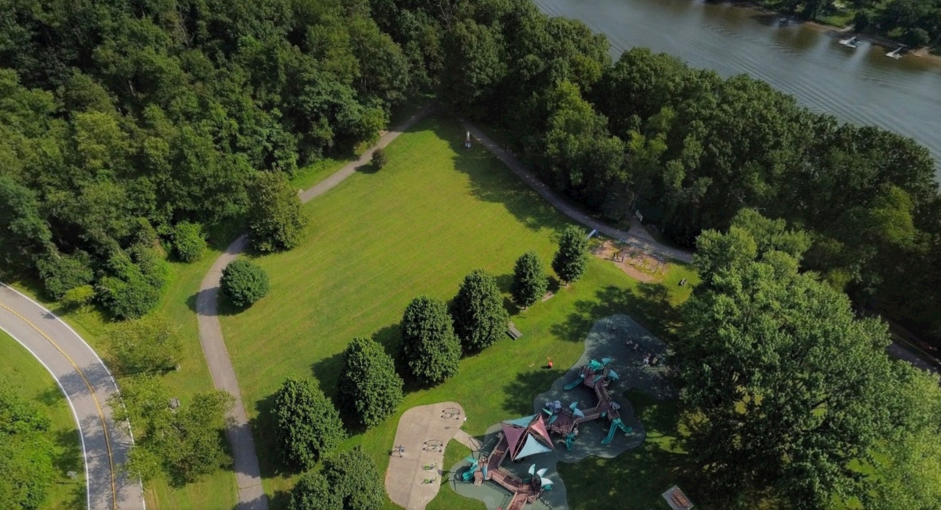 Overlook Shelter at Harrison Hills Park — the Vikingball League home field
